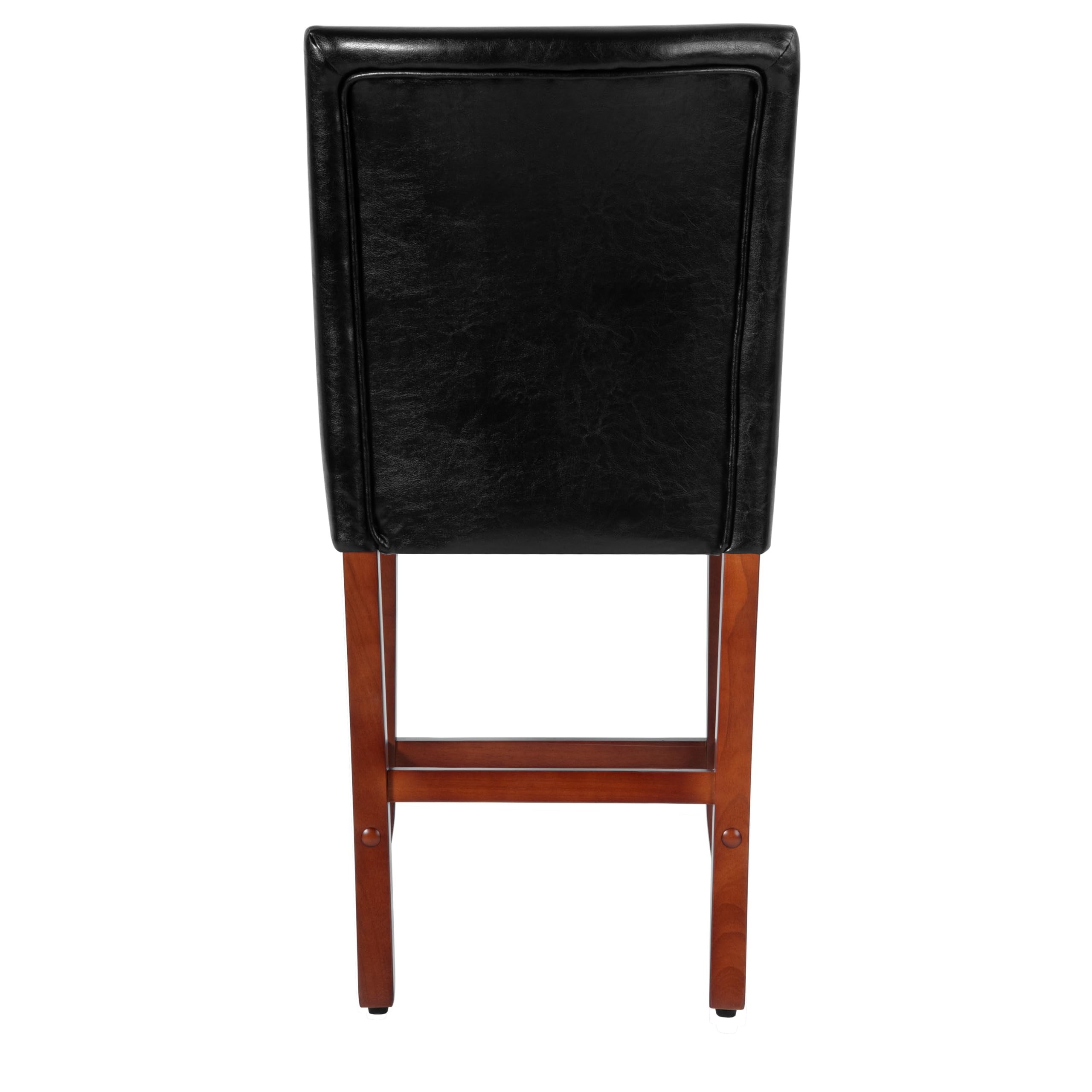 Alt View 5. JETRANSPORT - Home Decor | Classic Counter Height Bar Stools Faux Leather 24 Inch Decorative Furniture (black)single - Brown Faux 24 Inches.