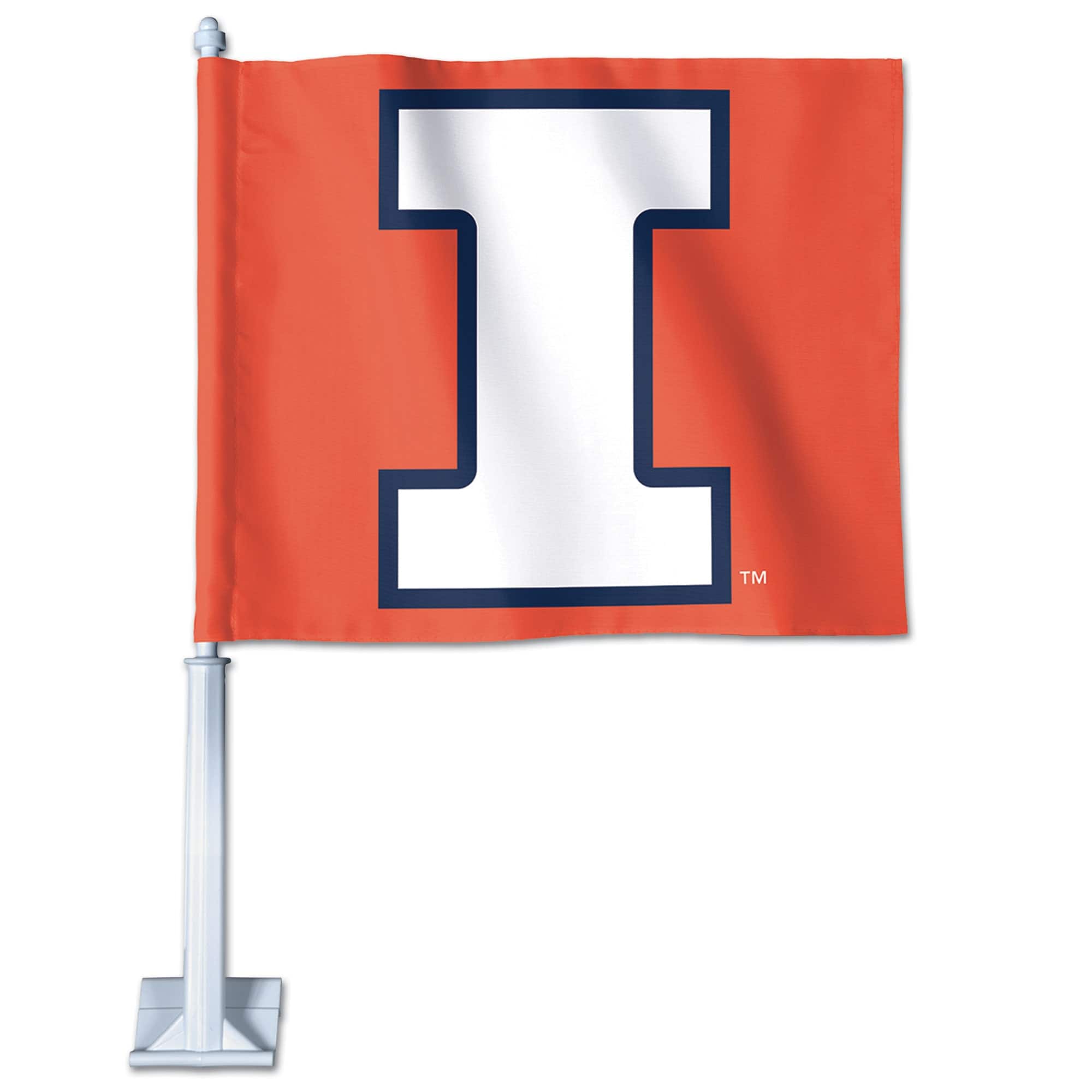 WinCraft - Illinois Fighting Illini Double-Sided Car Flag - Multicolor