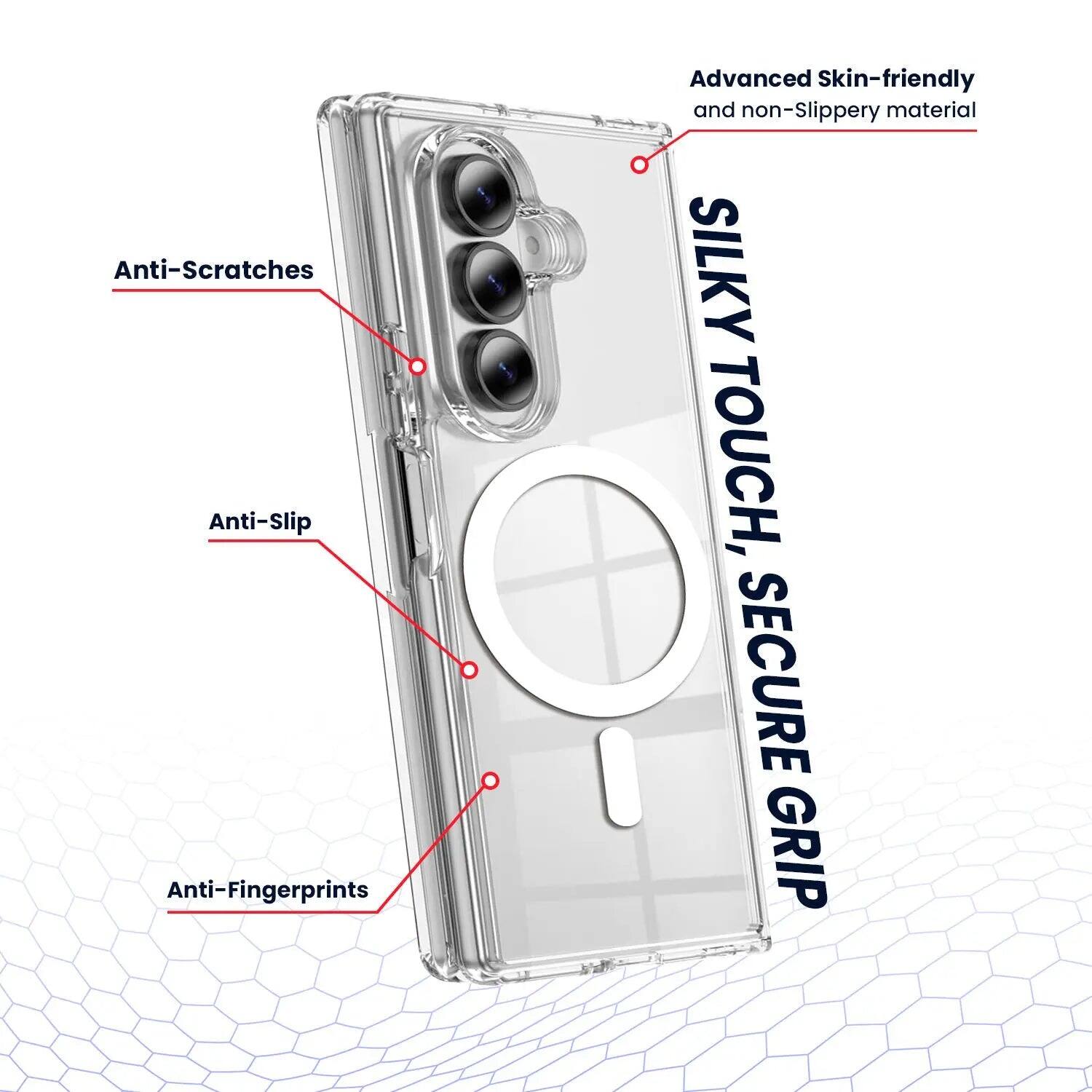 Anti-Scratches  
Anti-Slip  
Anti-Fingerprints  
Advanced Skin-friendly and non-Slippery material  
SILKY TOUCH, SECURE GRIP