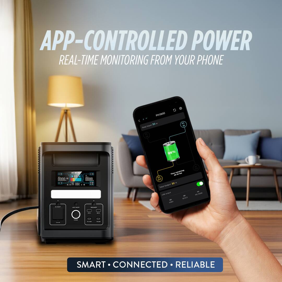 APP-CONTROLLED POWER  
REAL-TIME MONITORING FROM YOUR PHONE  

SMART • CONNECTED • RELIABLE