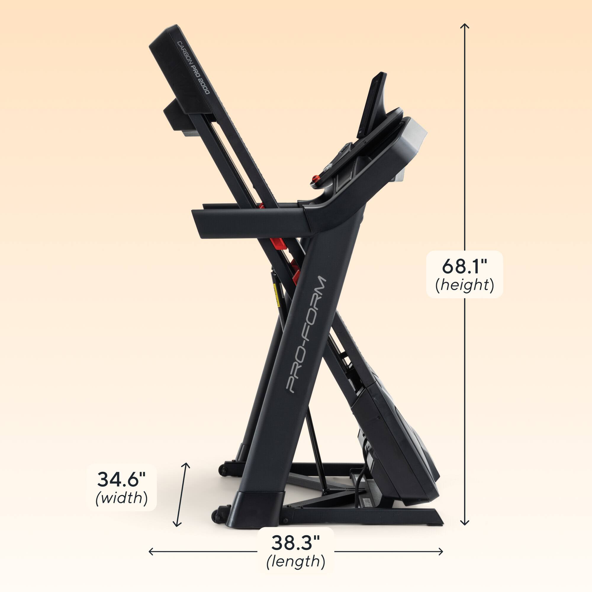 CARBON PC 0008 PRO-FORM  
68.1" (height)  
34.6" (width)  
38.3" (length)