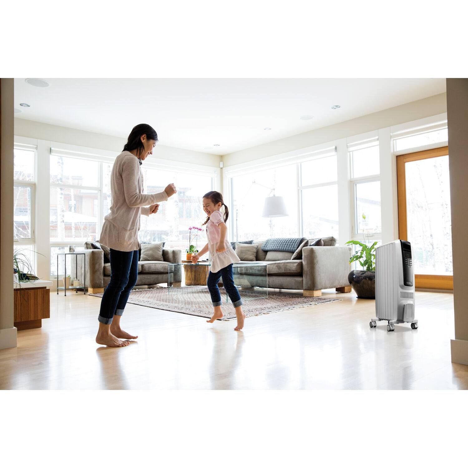 Alt View 9. De'Longhi - Dragon Digital Full Room Radiant Heater - White.