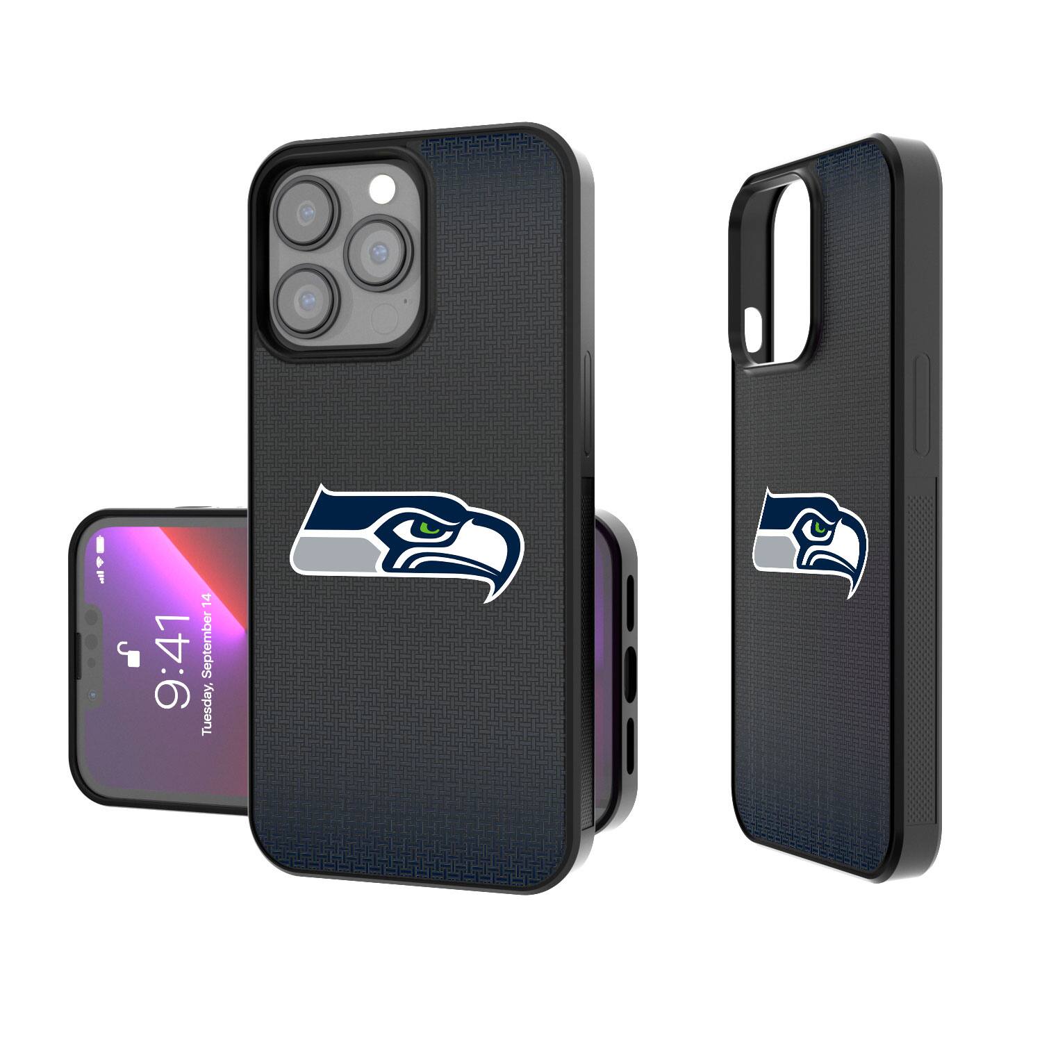 Keyscaper - NFL - Seattle Seahawks Linen Logo iPhone Bump Case - 14 Pro Max - Black price history on PriceWatchPro