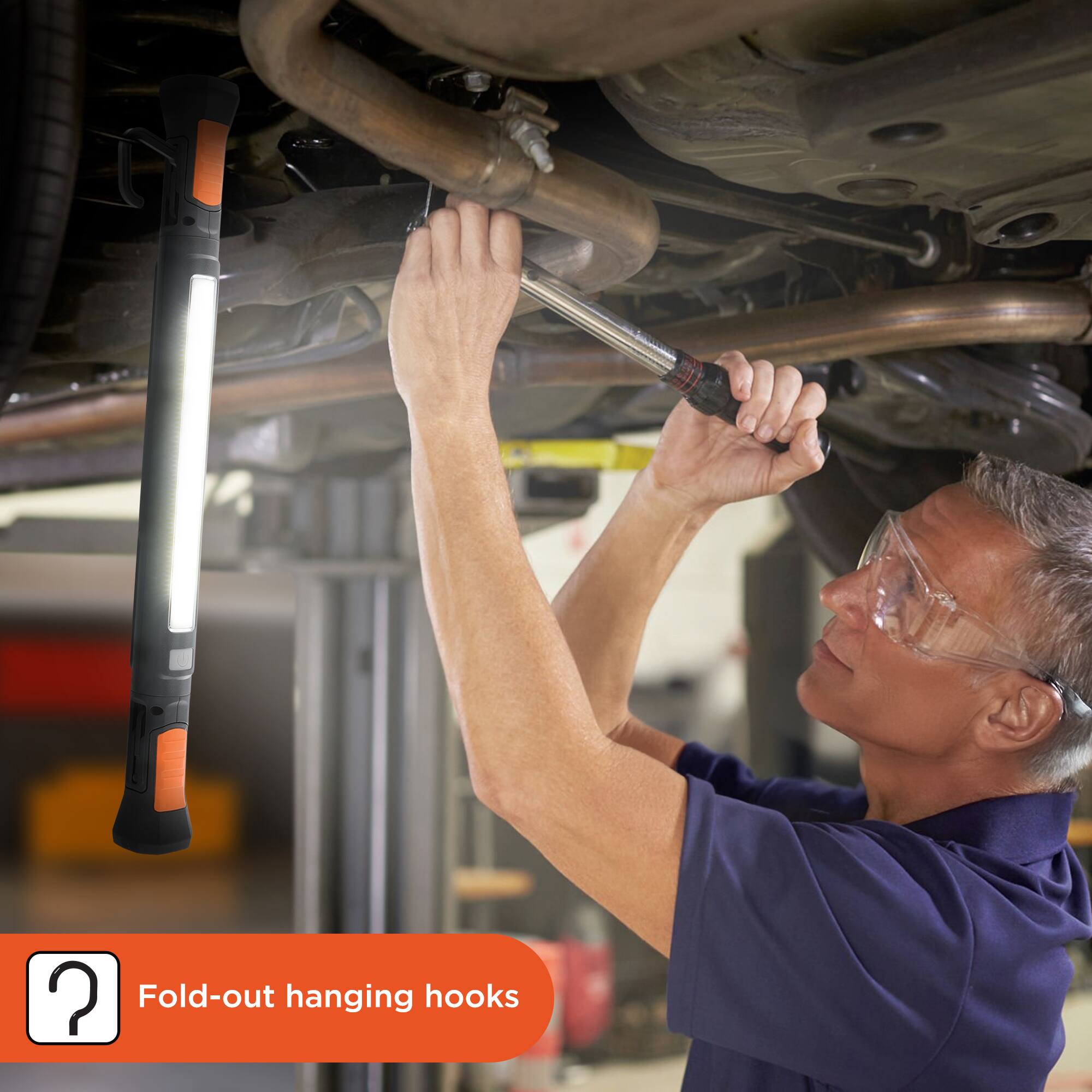 Fold-out hanging hooks
