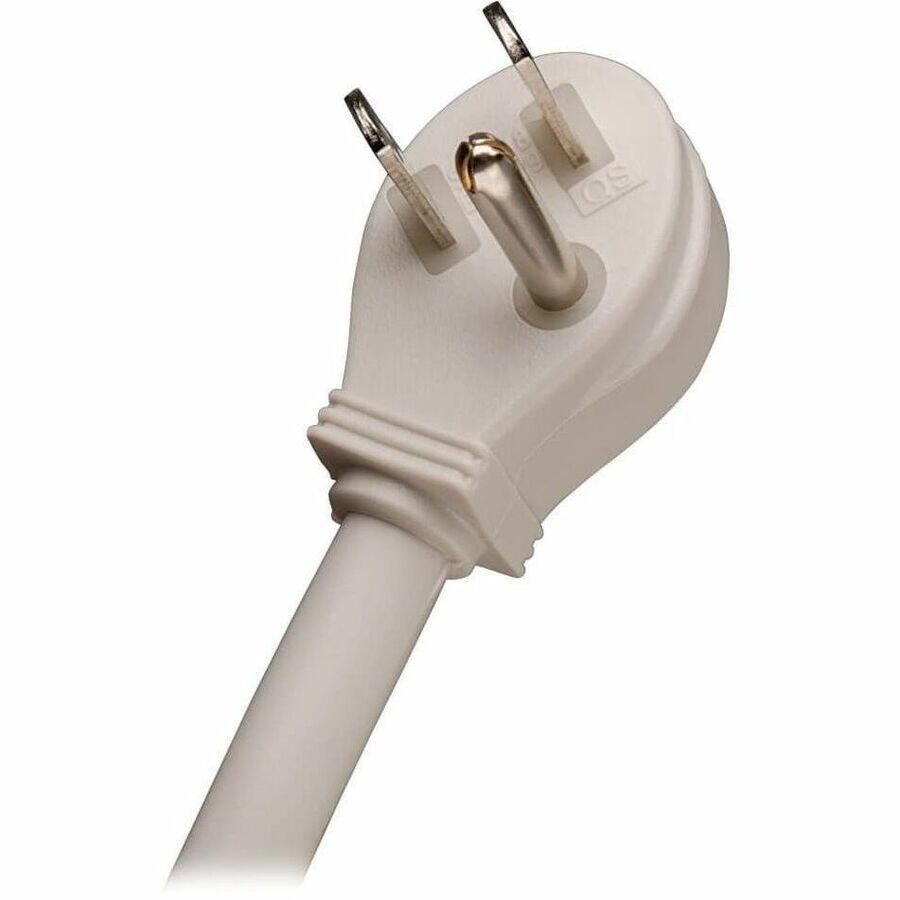 Alt View 3. Tripp Lite - Eaton Tripp Lite Series Protect It! 8-Outlet Computer Surge Protector, 8 ft. (2.43 m) Cord, 2160 Joules, Tel/Modem/Fax - Gray.