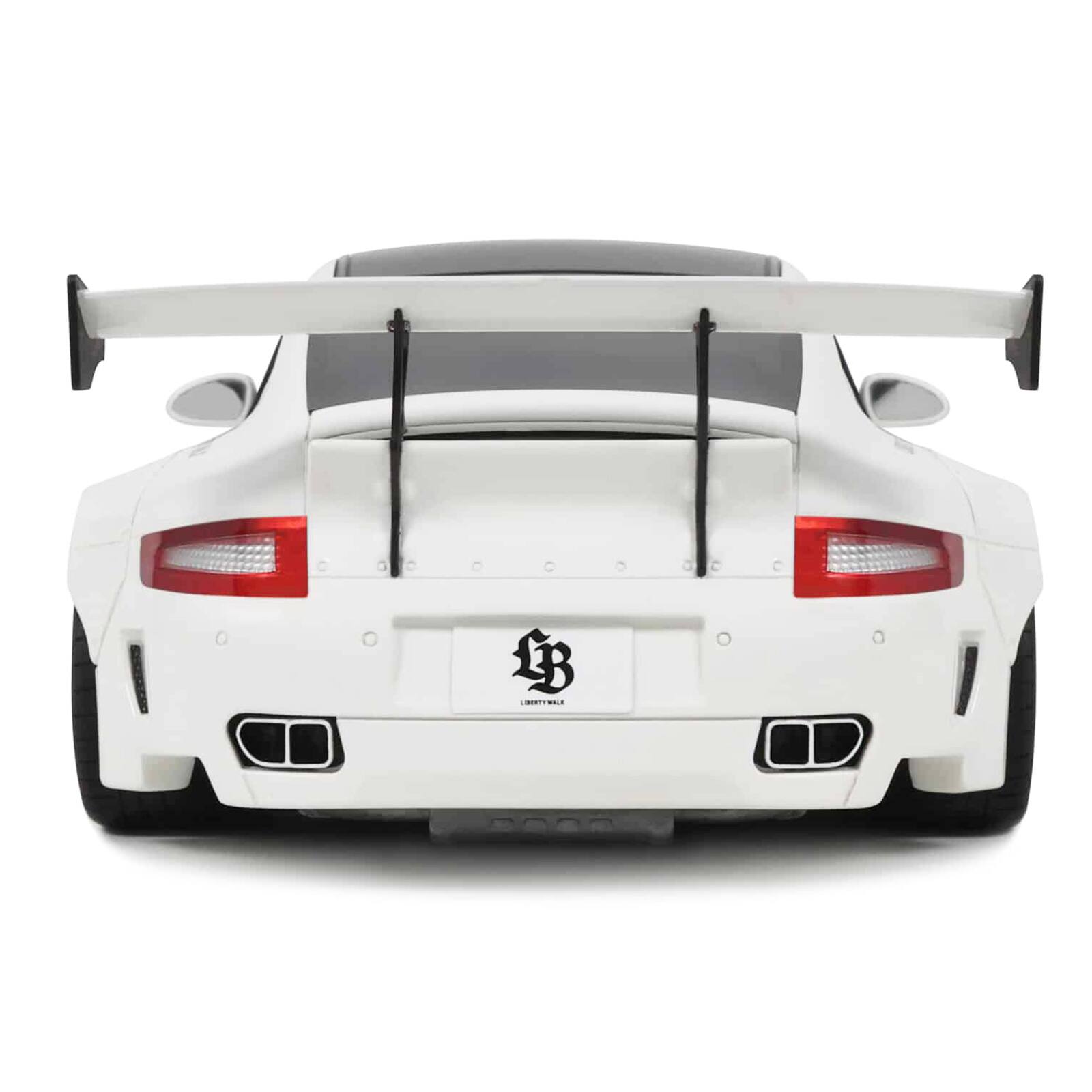 Alt View 6. GT Spirit - 2024 Porsche 911 Turbo LB-Works White with Black Top 1/18 Model Car by GT Spirit.