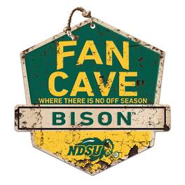 Jardine - NDSU Bison 20'' x 20'' Fan Cave Badge Sign - Green