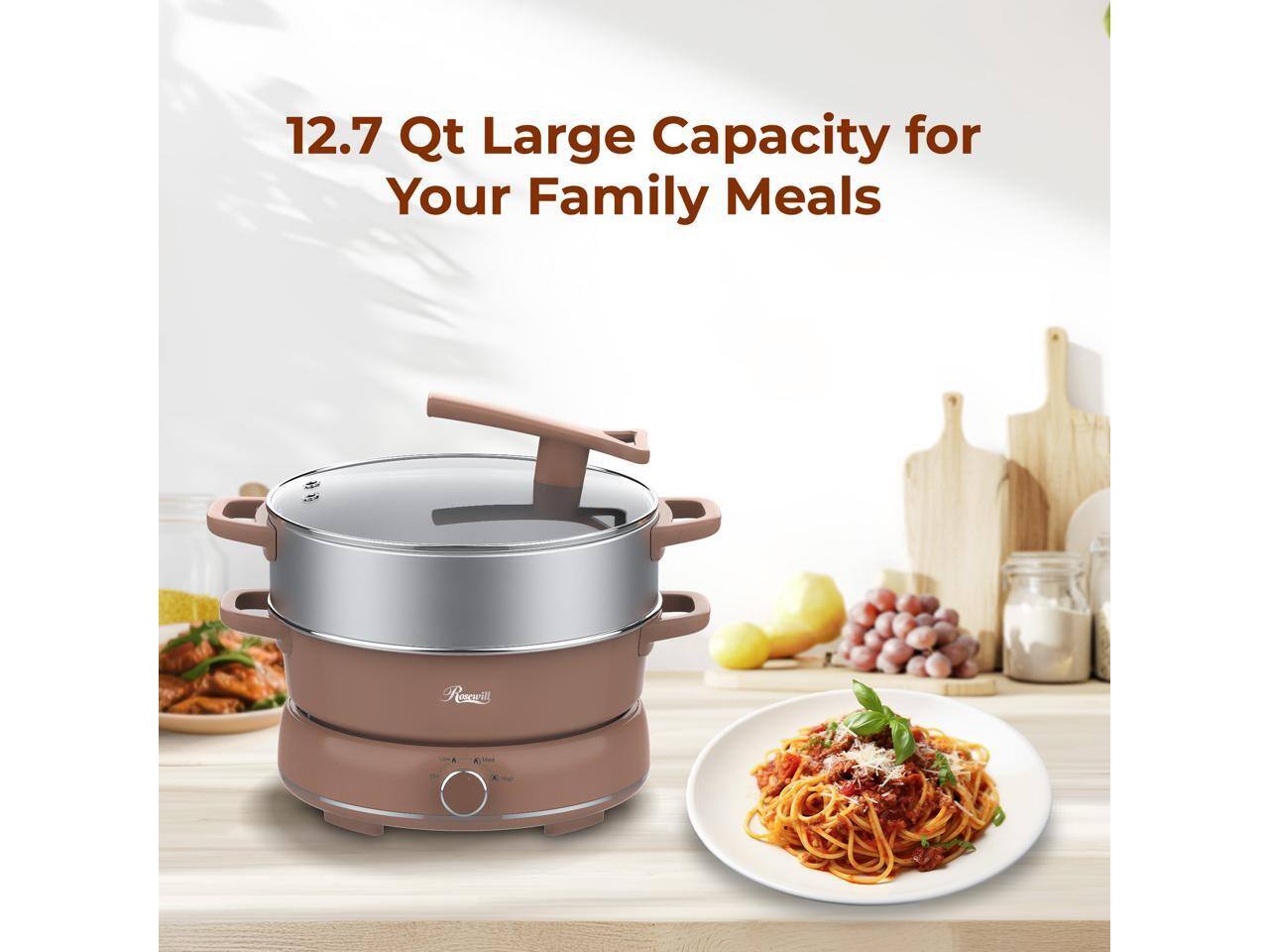 12.7 Qt Large Capacity for Your Family Meals