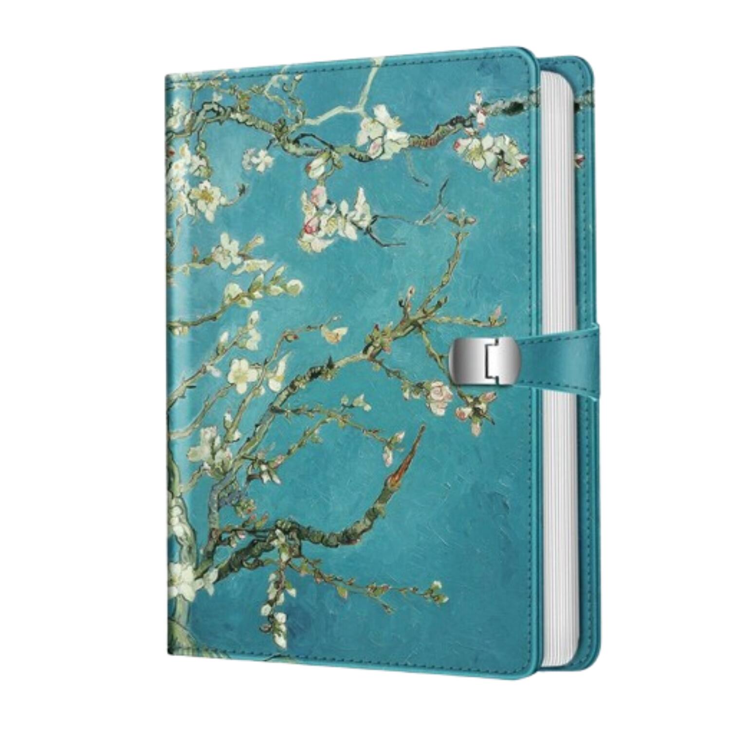 Front. Stock Preferred - 4x6 Photo Album 112 Pocket Capacity Mini Book with Vegan PU Leather Cover - Blossom.