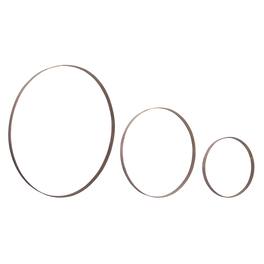 BreeBe - Iron Metal Rings Wall Display (Set of 3) - Bronze