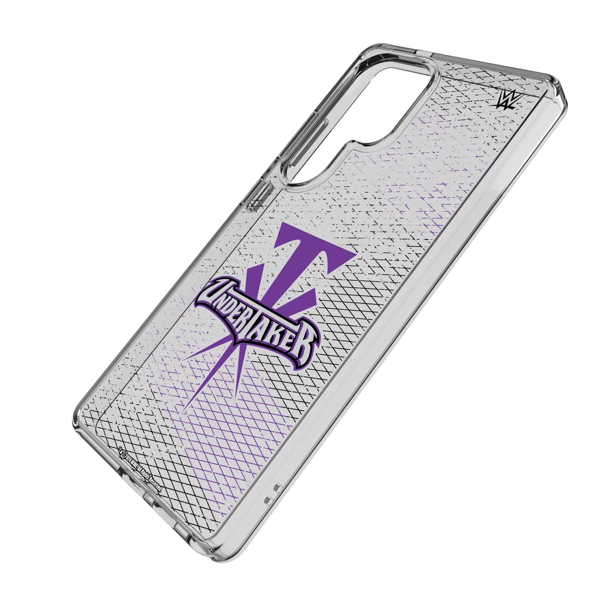Angle. Keyscaper - WWE Steel Clear Phone Case - Samsung Galaxy S25 - Undertaker.