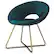 Angle. Simpli Home - Barrett Accent Chair - Teal.