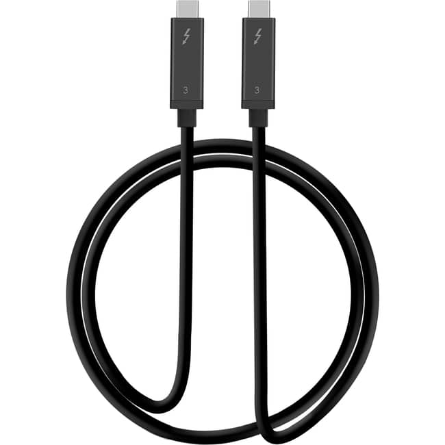 SIIG Inc - SIIG Thunderbolt 3 40Gbps Active Cable - 1M - PD 100W - TAA Compliant - Black