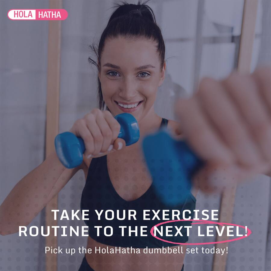 Studio Barbell Set Rack HolaHatha 2, 3, & 5 Lb Neoprene Dumbbell Free Hand Weight Set w/ Rack ...