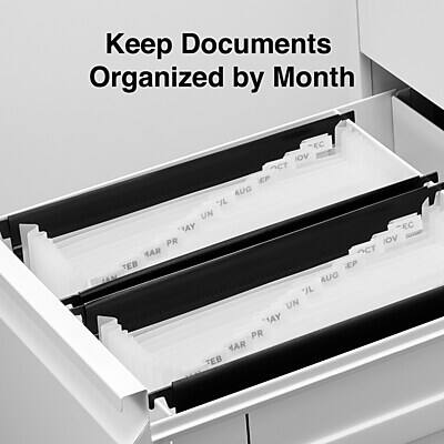 Alt View 3. Staples - Staples Moisture Resistant Hanging File Folder, 15.35" Expansion, Letter Size, Black (TR51813) - Black.