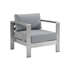 Outdoor Escape - Aluminum Outdoor Lounge Set With Cushions And Backrest Support - Gray