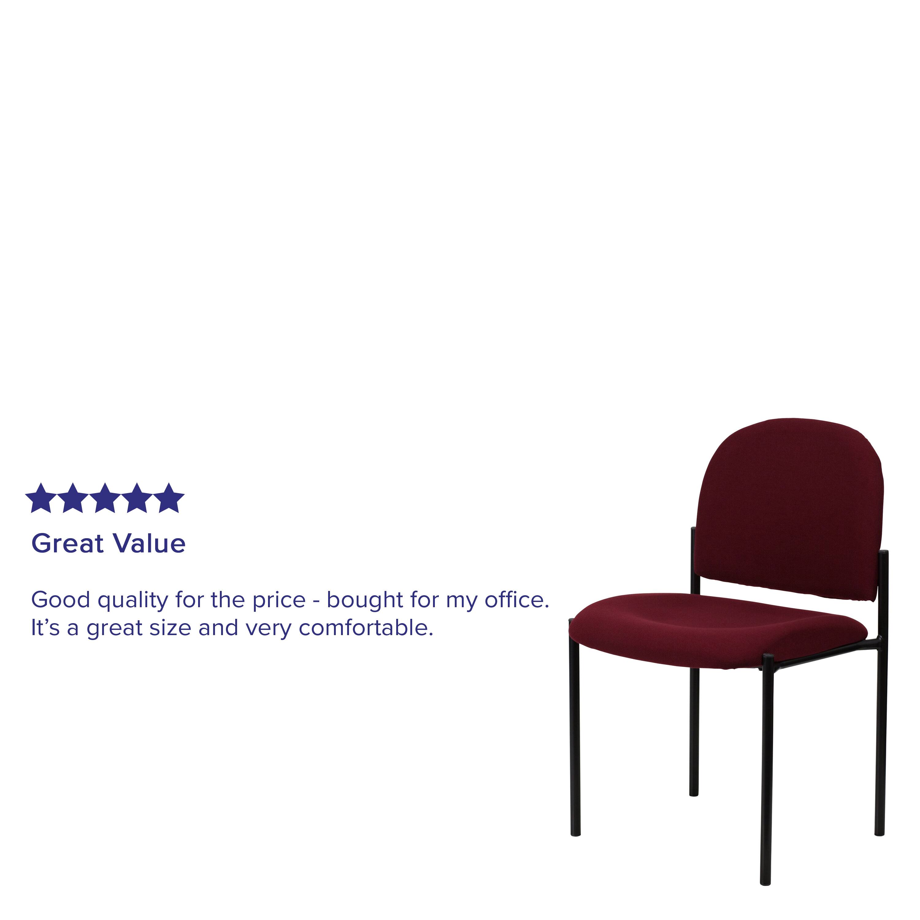 Great Value

Good quality for the price - bought for my office. It's a great size and very comfortable.