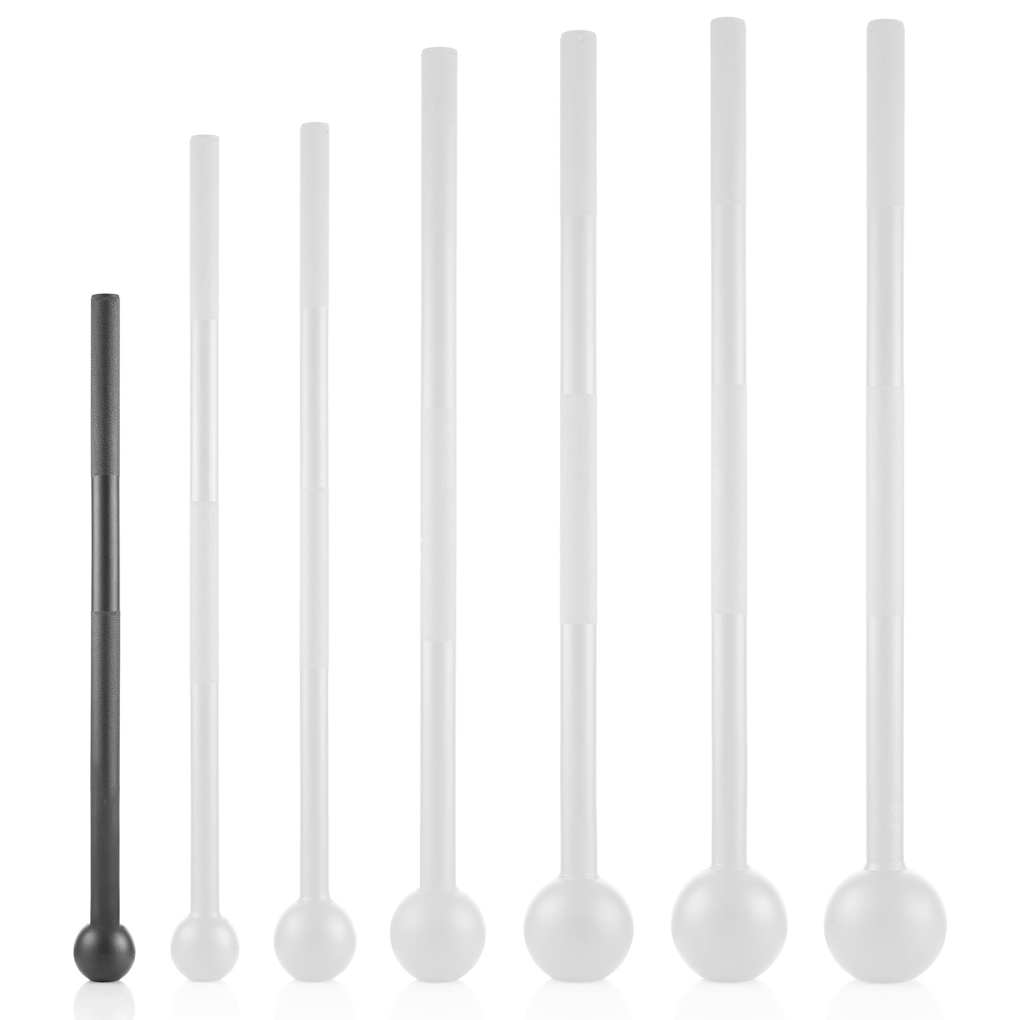 Alt View 3. Philosophy Gym - Steel Mace Bell - Mace Club for Strength Training - Full Body Workouts - Black.