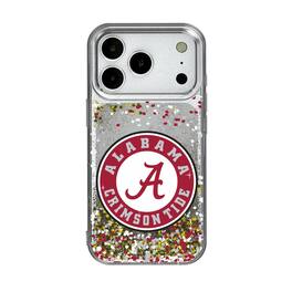 Keyscaper - NCAA - Alabama Crimson Tide iPhone Glitter Confetti Design Case - 13 - Multicolor