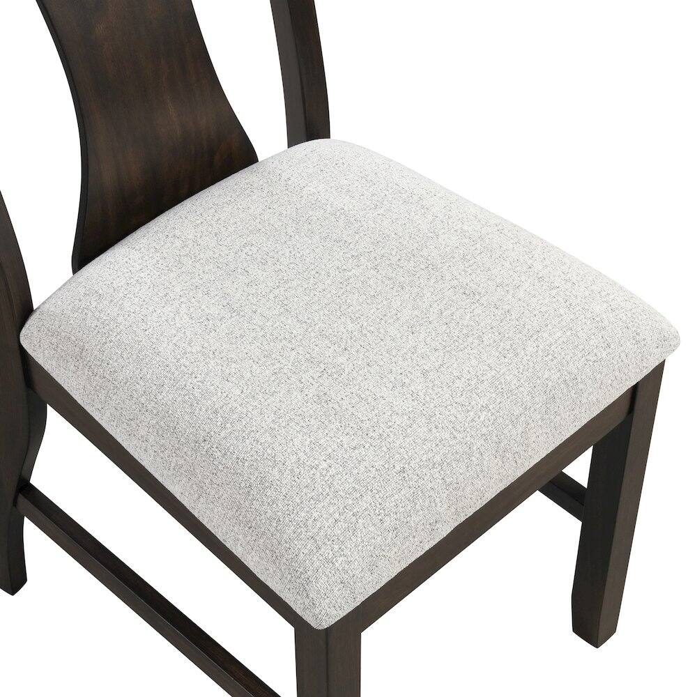 Alt View 4. New Classic Furniture - Chestnut Ridge Wood Dining Chair in Brown (Set of 2) - Brown.