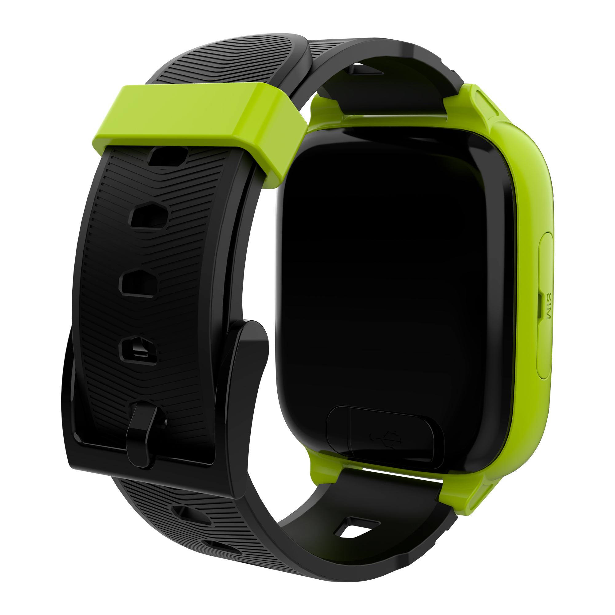 Back View: Xplora - Kids' XGO3 (GPS + Cellular) Smartwatch 42mm Calls, Messages, SOS, GPS Tracker, Camera, Step Counter, SIM Card included - Green