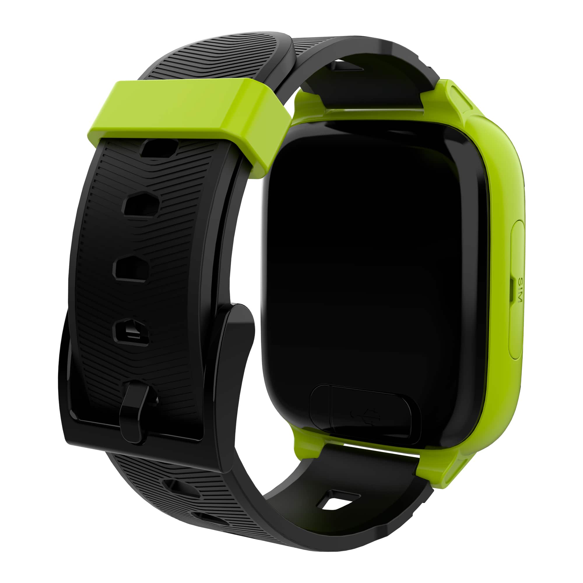 Back. Xplora - Kids' XGO3 (GPS + Cellular) Smart Watch 42mm Calls, Messages, SOS, GPS Tracker, Camera, Step Counter, SIM Card - Green.