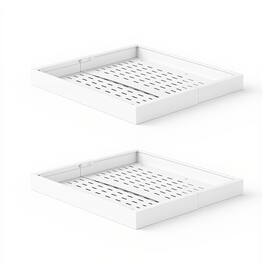 VEVOR - Pull Out Cabinet Organizer, 2 Pack Expandable Width (12.2"-18.9"), 20.47" Deep Pull Out Drawers for Cabinets - White