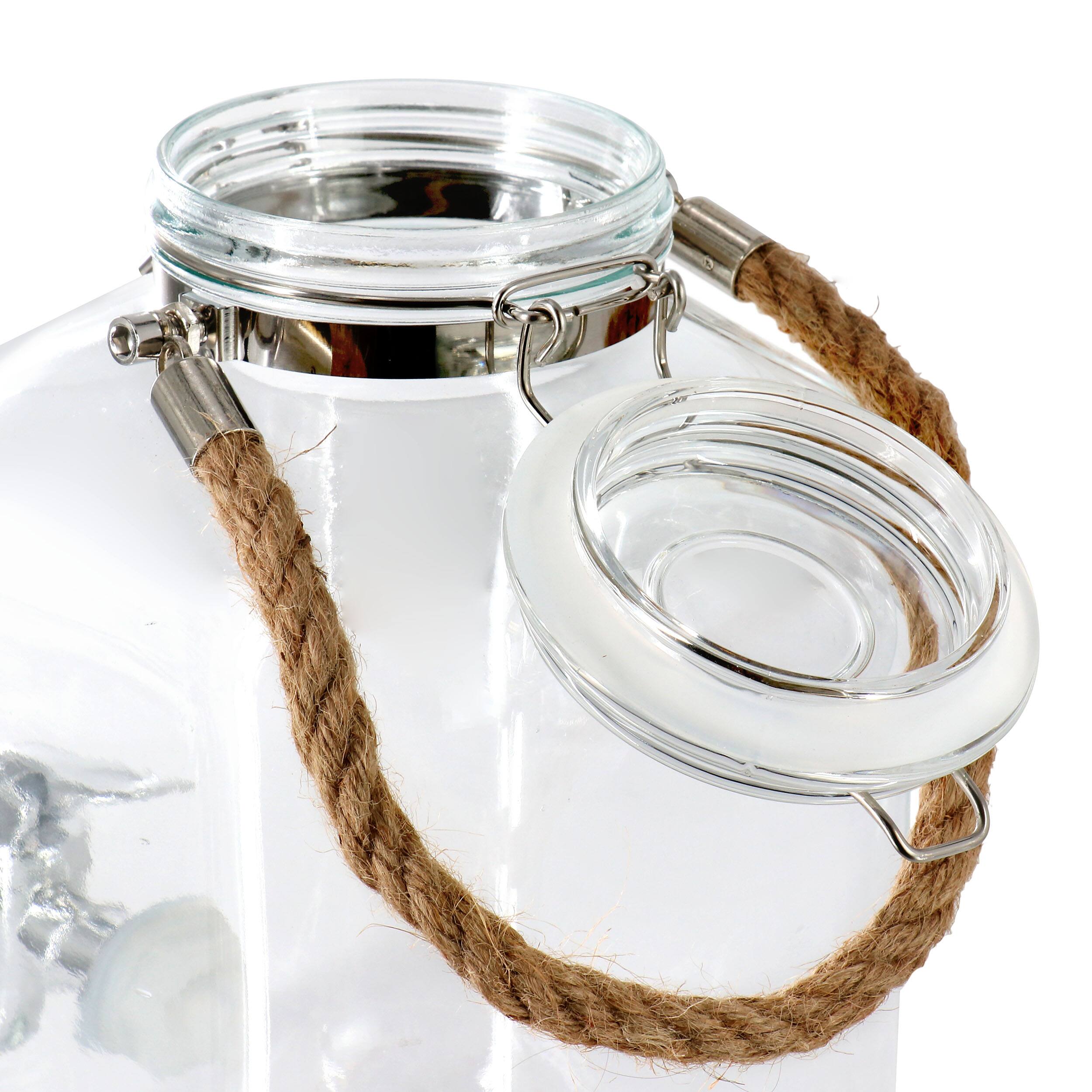 Alt View 3. Gibson - Gibson Home Ferris 1.3 Gallon Glass Beverage Dispenser with Rope Handle - Clear.