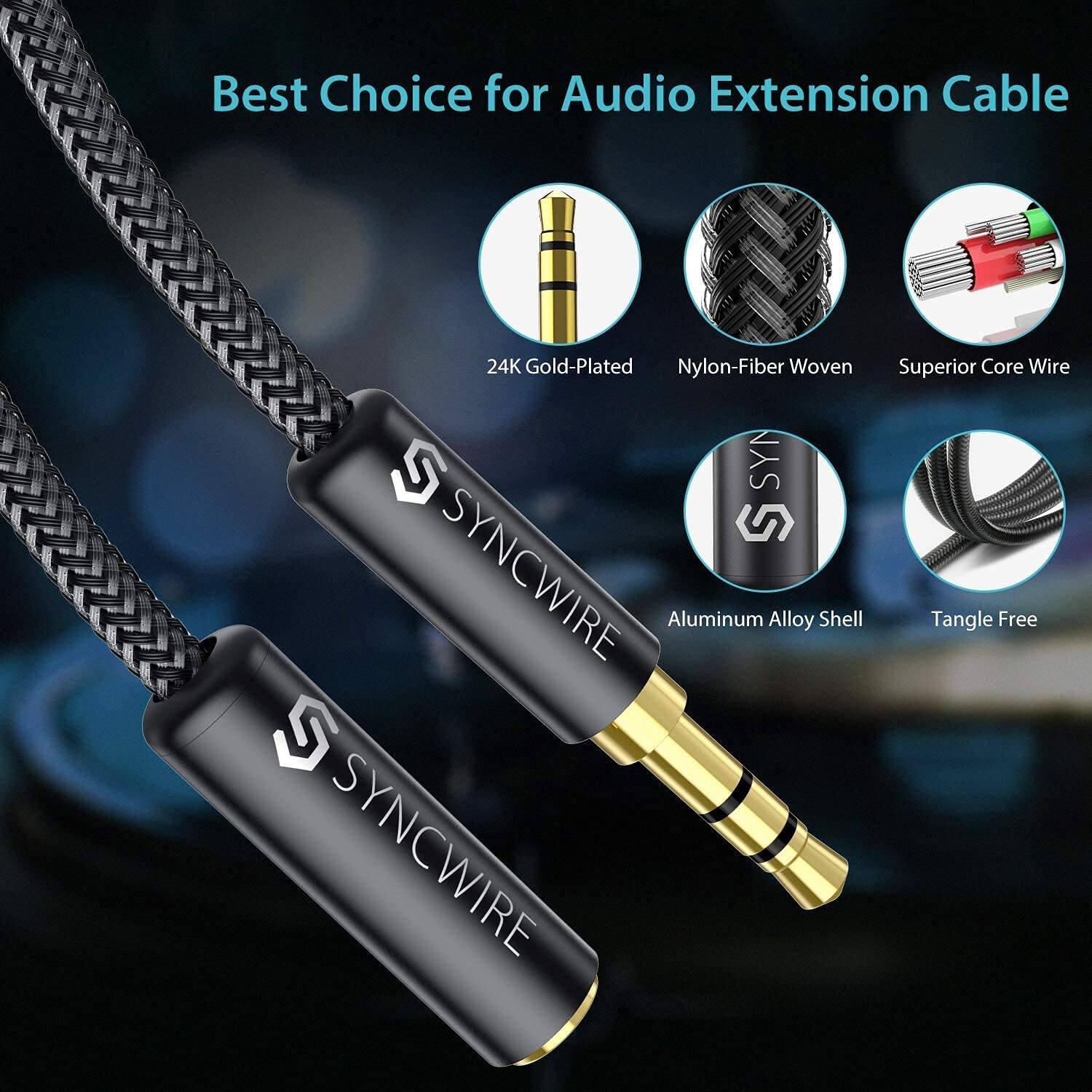 Best Choice for Audio Extension Cable

24K Gold-Plated Nylon-Fiber Woven Superior Core Wire Aluminum Alloy Shell Tangle Free

SYNCWIRE