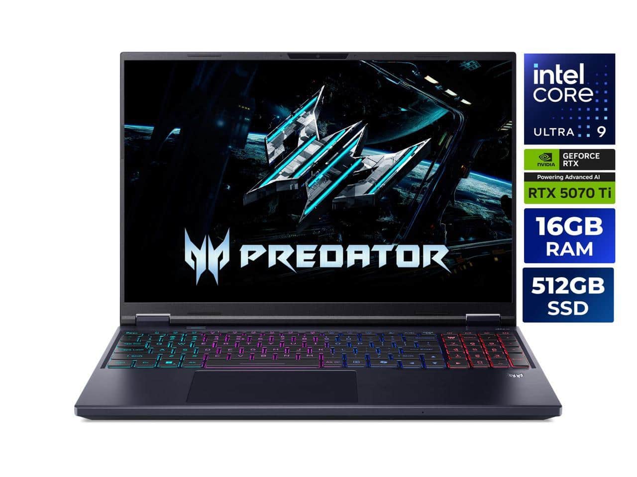 Acer - Predator Helios Neo 16 AI - Intel Core Ultra 9 - RTX 5070TI - 16GB - 512GB SSD - Win 11 (NH.U44AA.004) price history on PriceWatchPro