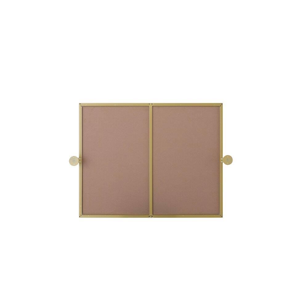 Angle. Elegant Kitchen and Bath - Amoura 24X30 Pivot Mirror In Brass - Brass.