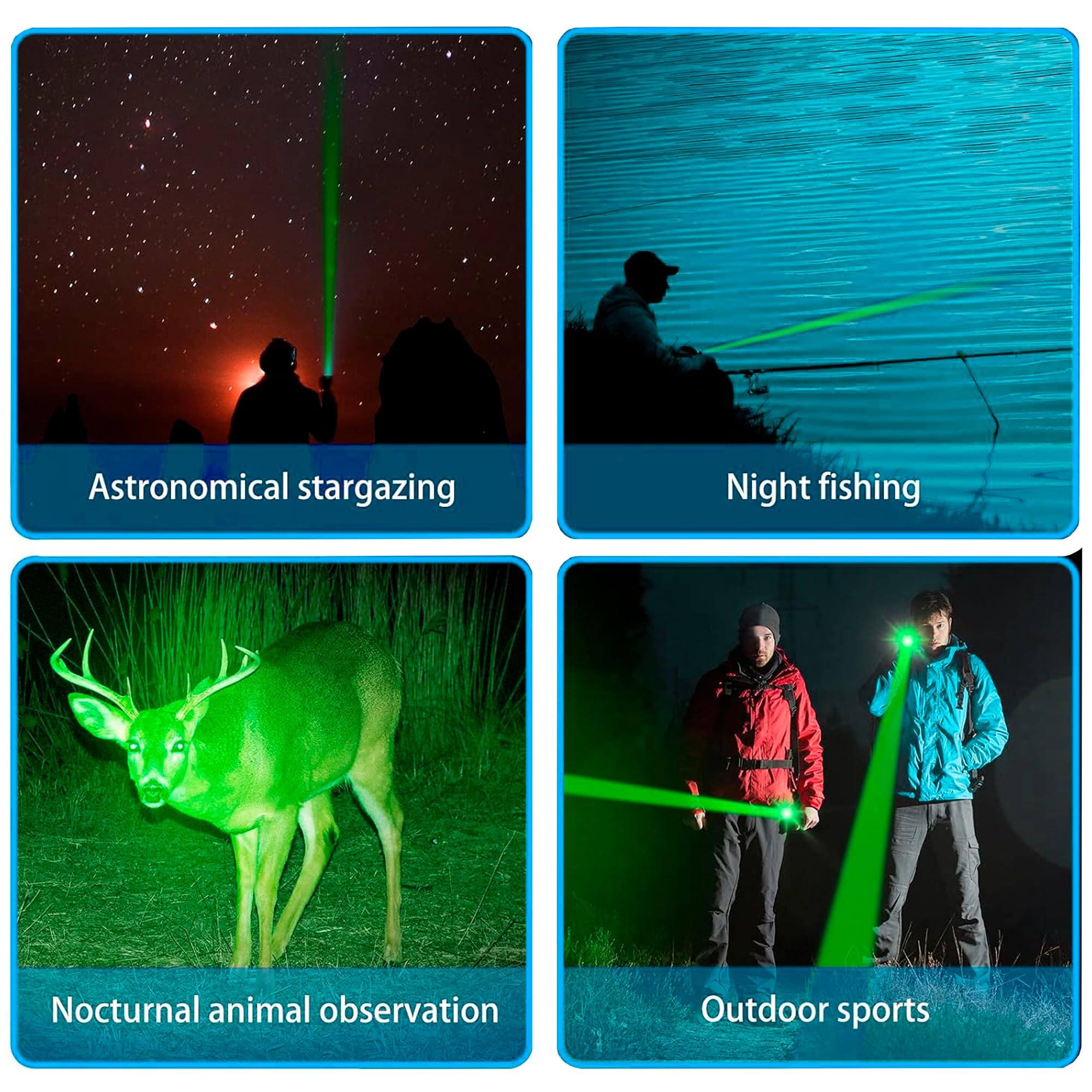 Astronomical stargazing  
Night fishing  
Nocturnal animal observation  
Outdoor sports