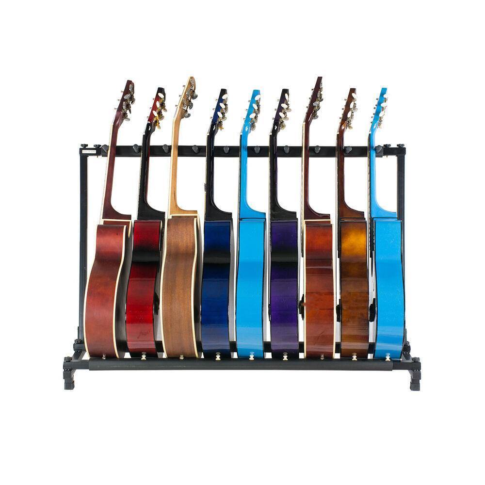 Alt View 6. Winado - Guitar Stand 9 Holder Guitar Folding Stand Rack Band Stage Bass Acoustic Guitar.