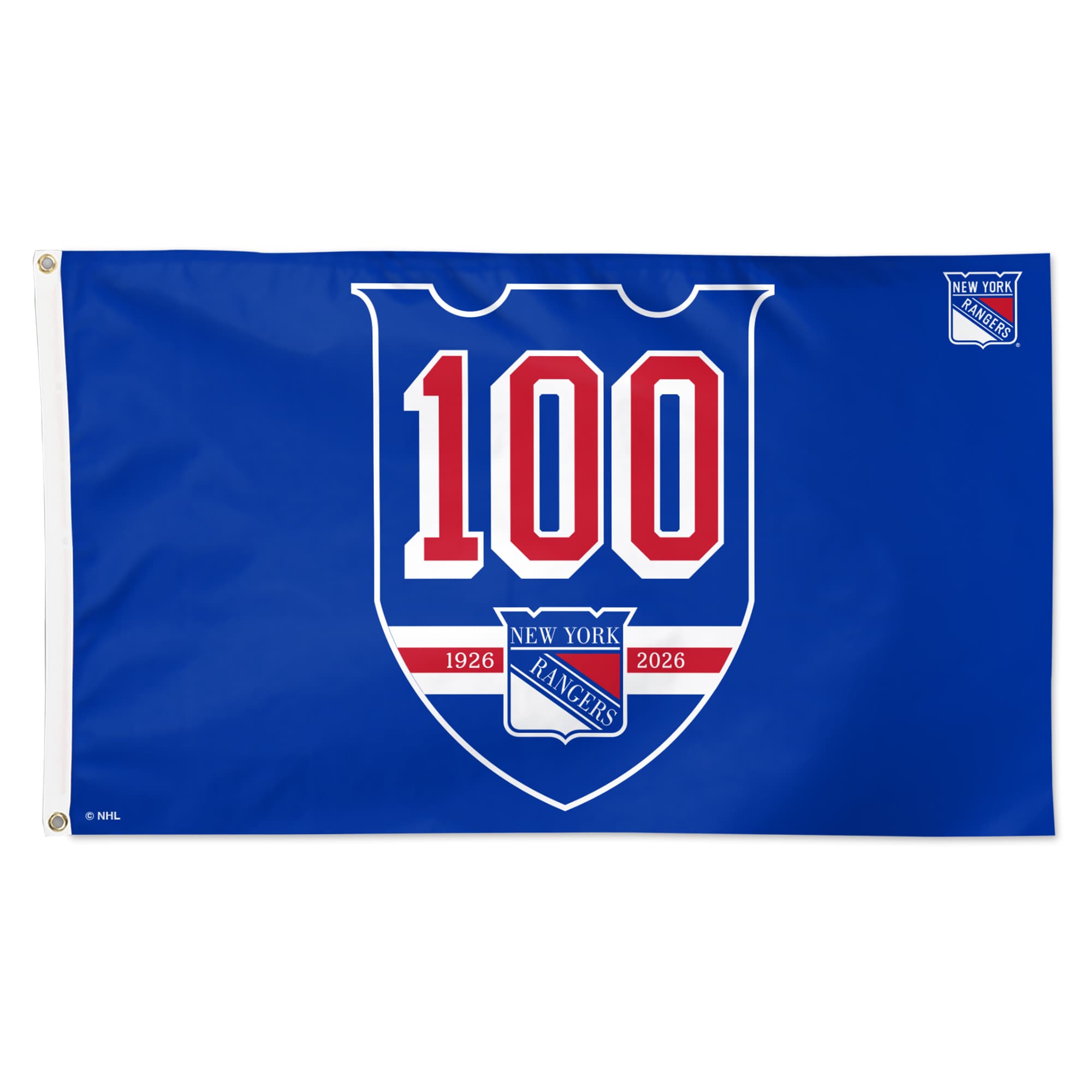WinCraft - New York Rangers Centennial 3' x 5' Single-Sided Deluxe Flag - Multicolor