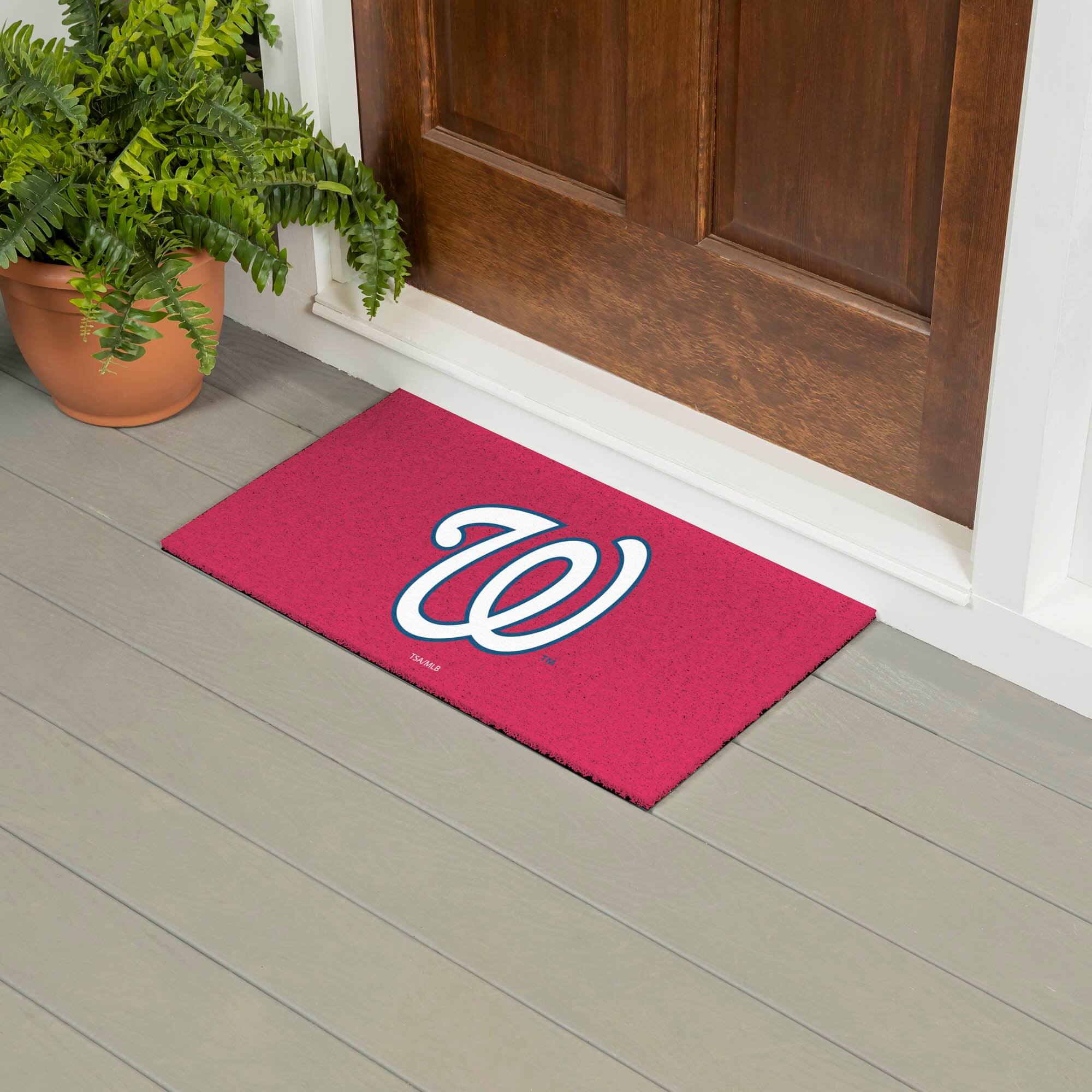 Alt View 1. Evergreen Enterprises - Washington Nationals 28" x 16" Logo Indoor/Outdoor Trapper Mat - Multicolor.