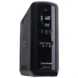 CyberPower - TAA Compliant CP1500PFCLCDTAA UPS 1500VA 900W PFC Compatible Pure Sine Wave - Black
