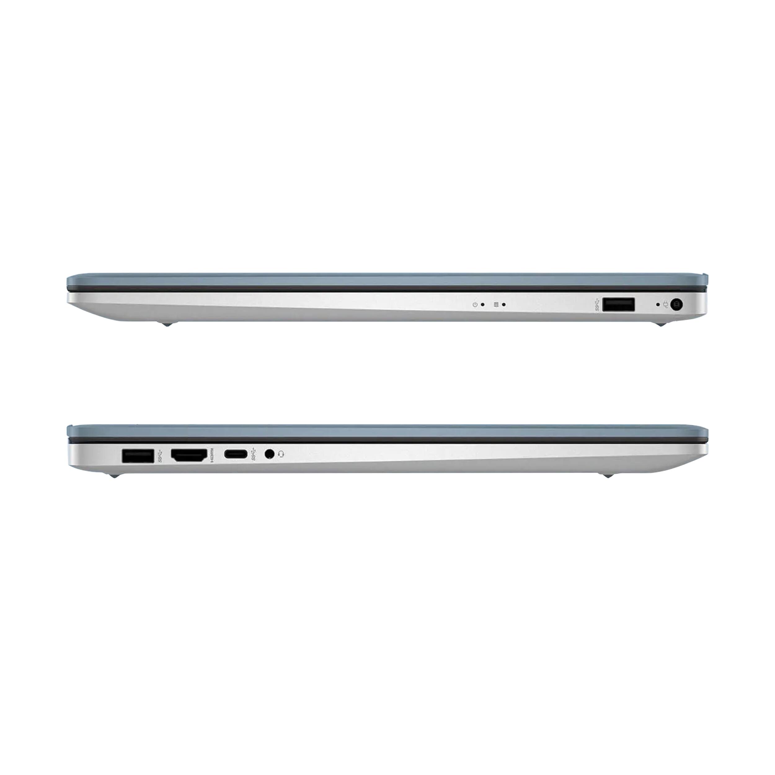 Alt View 6. HP - HP 17.3" HD+ Touchscreen Laptop,Intel Ultra 7 255U,16GB DDR4,256GB SSD+1TB Dock Set,Backlit Keyboard,Win 11 Pro,Blue - Blue.