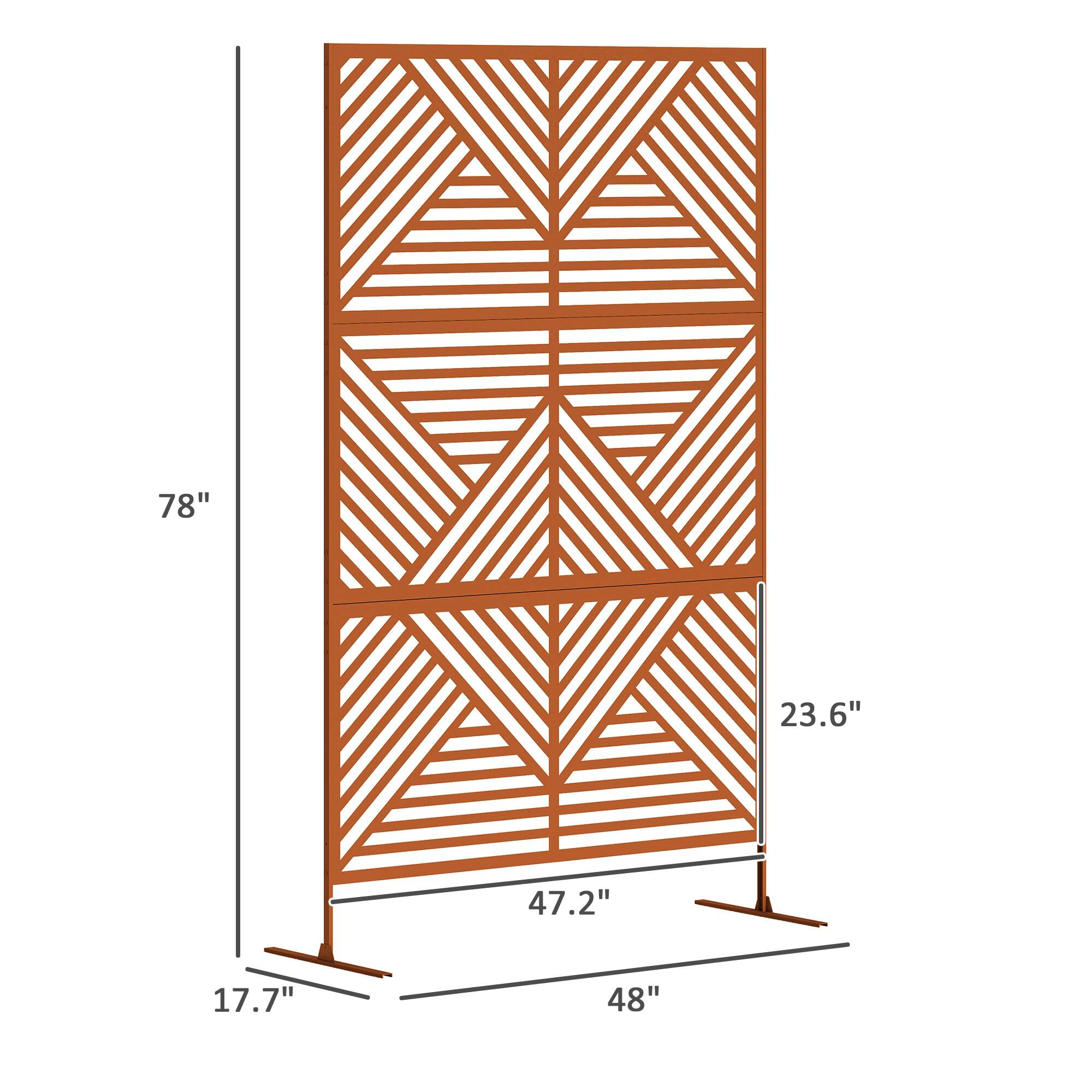 78"  
23.6"  
47.2"  
17.7"  
48"