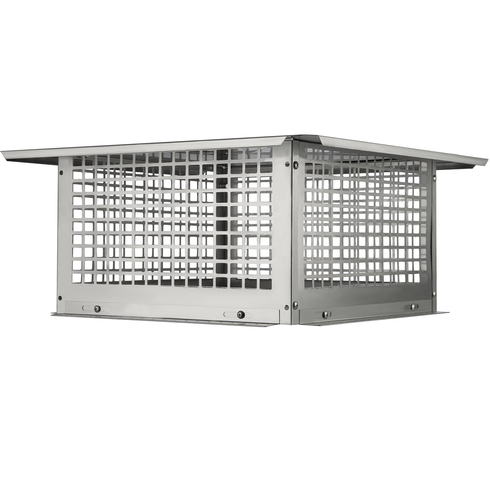 Alt View 5. VEVOR - Chimney Cap, 17 x 17 inch, 304 Stainless Steel Fireplace Chimney Cover, Not Easily Toppled & Practical Accessories - Silver.