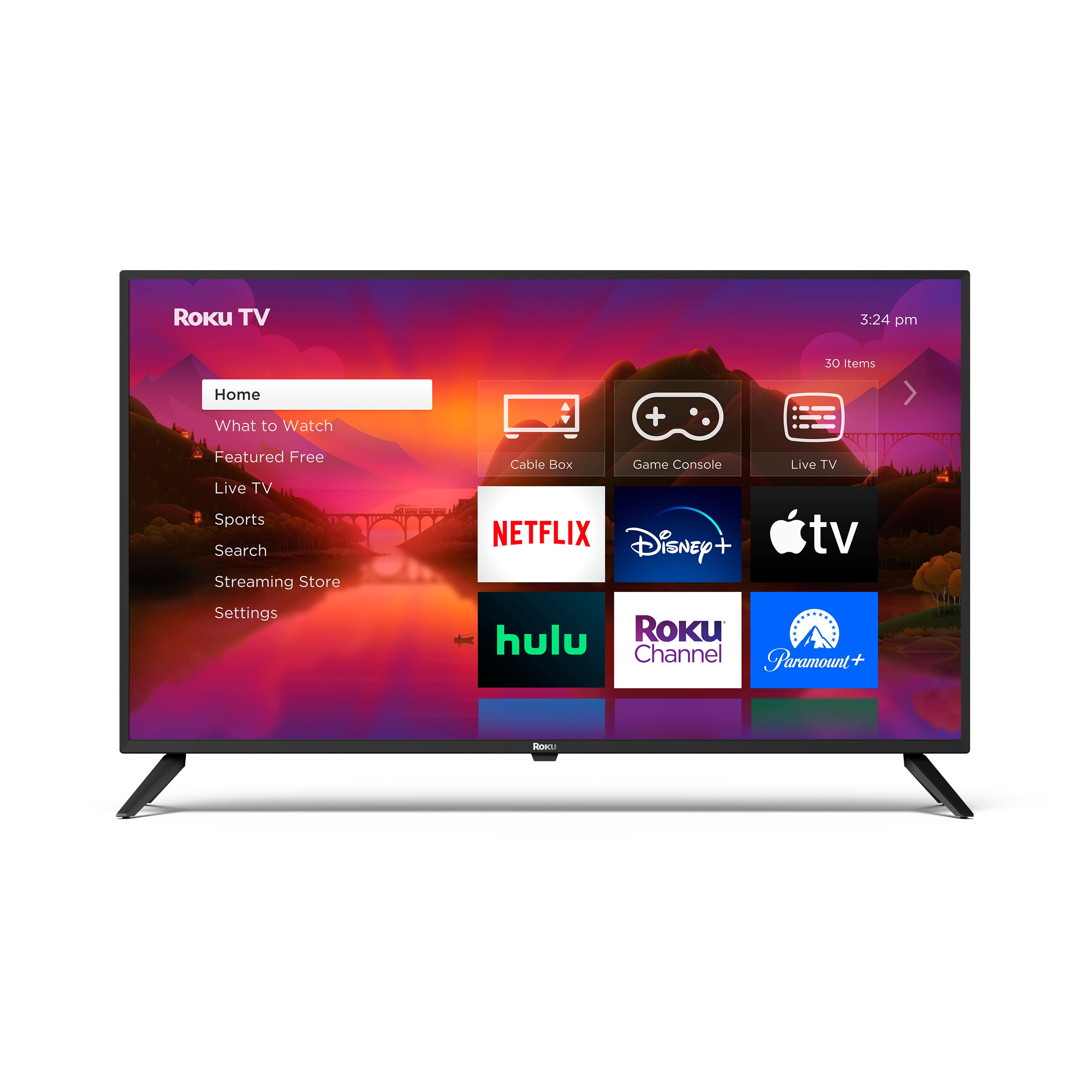 Front. Roku - 32" Class Select Series HD Smart RokuTV - Black.