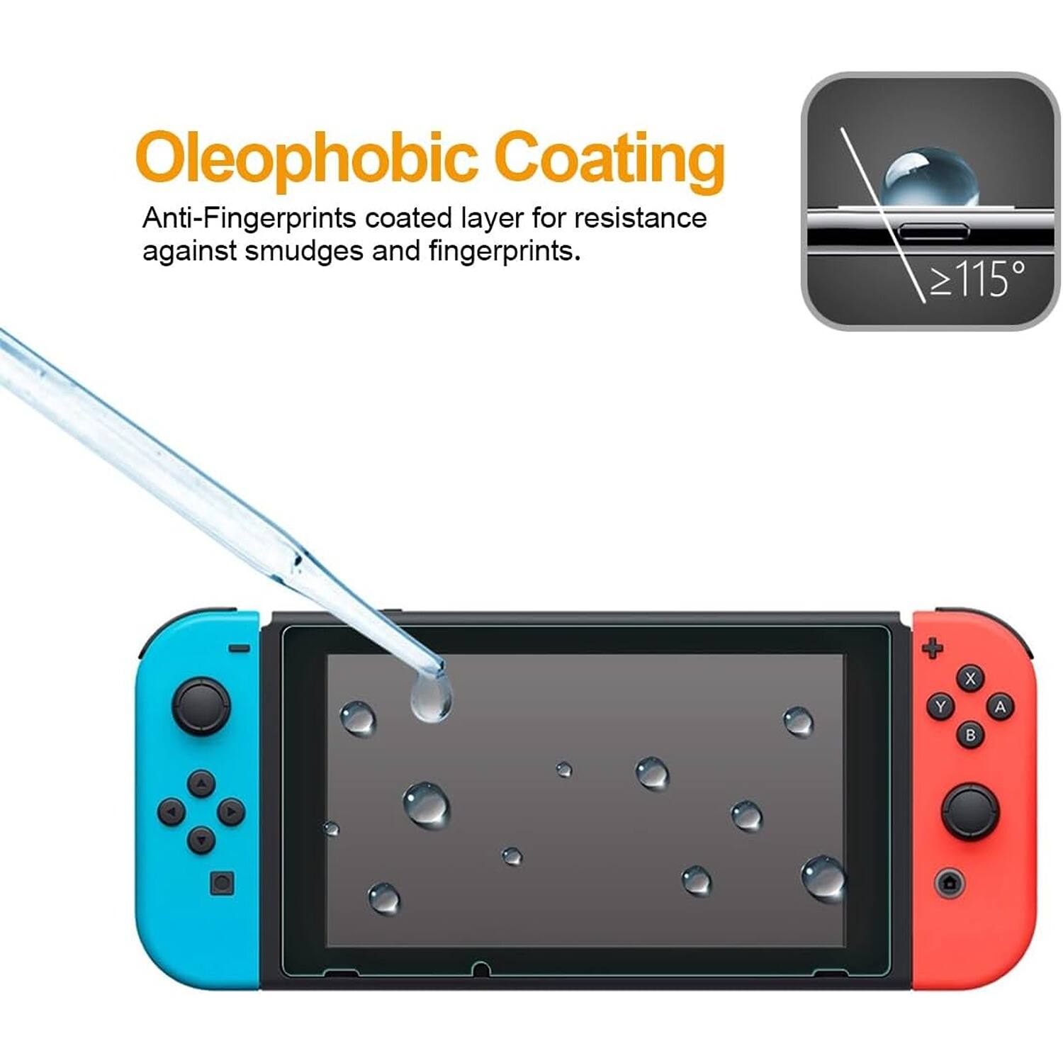 Oleophobic Coating  
Anti-Fingerprints coated layer for resistance against smudges and fingerprints.  
≥115°