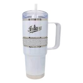 Nordic Company - Indiana Hoosiers 32oz. MyBevi Rhinestone Hollywood Travel Mug - White