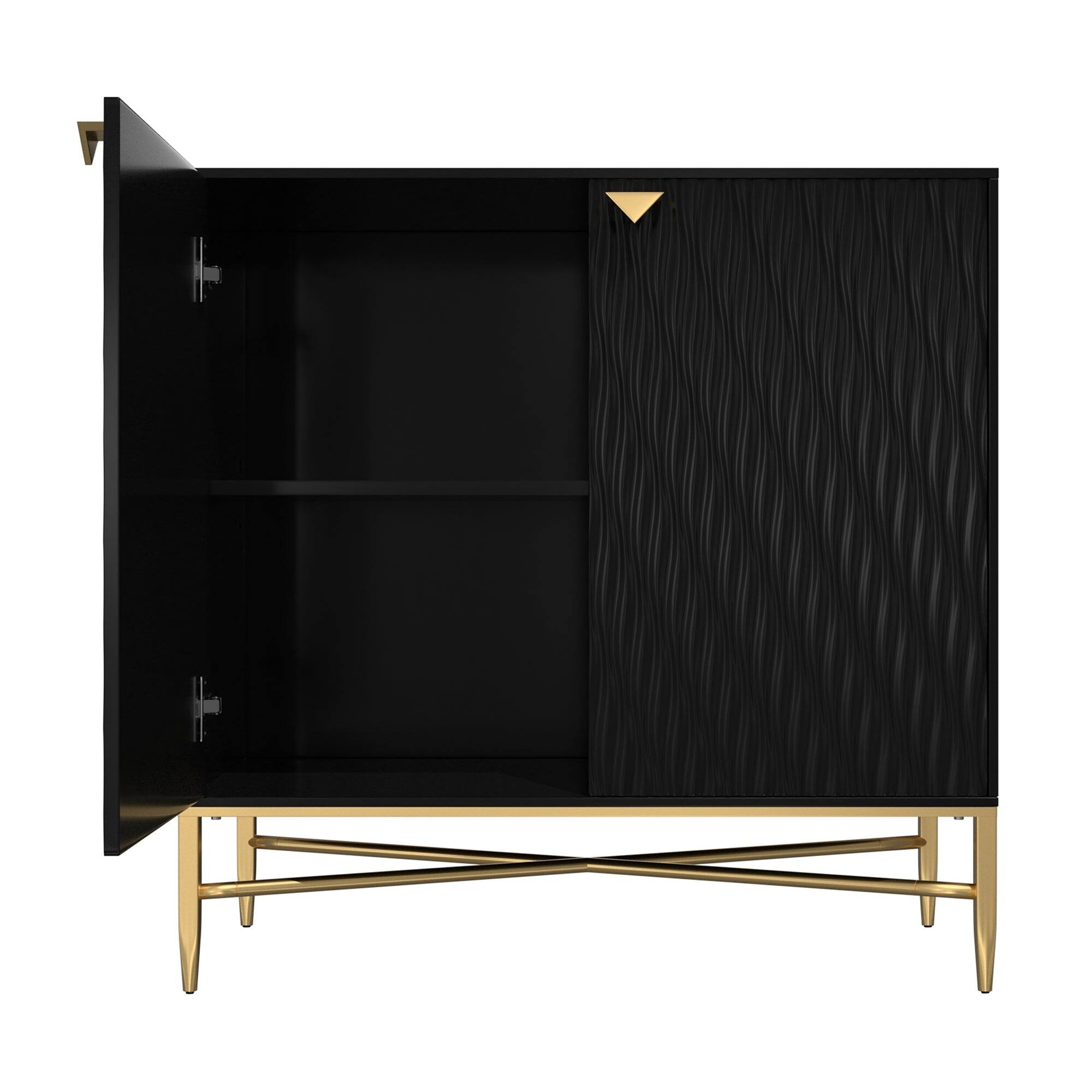 Alt View 8. Boyel Living - 2 Door Locker Accent Cabinet - Black.