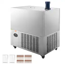 VEVOR - Commercial Popsicle Machine, 4 Mould Set - 120 PCS Ice Pops Making Machine, Stainless Steel Commercial Ice Lolly Maker - Silver