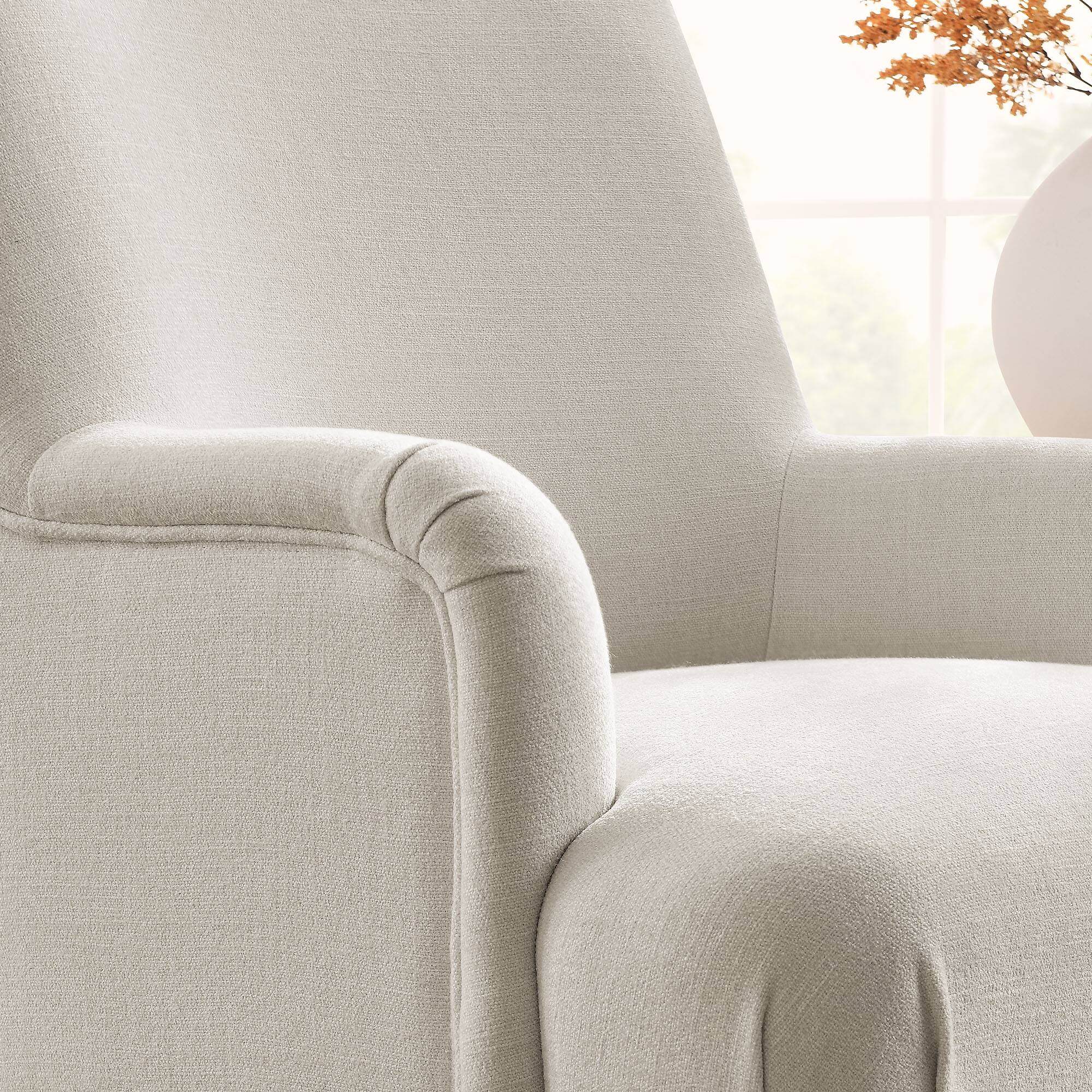 Alt View 5. Modway - Ellington Fabric Upholstered Accent Armchair by Modway - White.