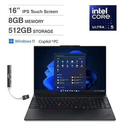16" IPS Touch Screen
8GB MEMORY
512GB STORAGE
Intel CORE ULTRA 5
Windows 11
Copilot+PC