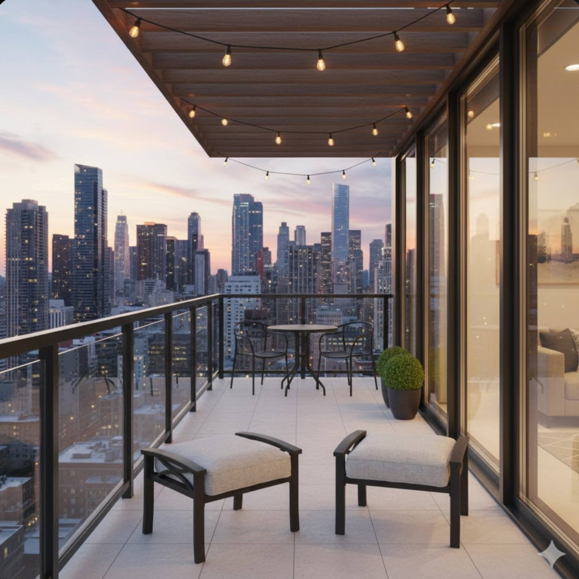 Alt View 1. Mondawe - Set of 2  26" Width Metal Ottomans with Cushions - Black+ Gray.