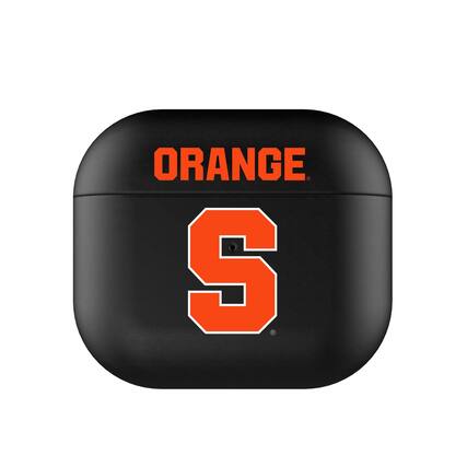 Front. Keyscaper - Syracuse Orange Black Syracuse Orange Insignia AirPods 3rd Gen Case Cover - Black.