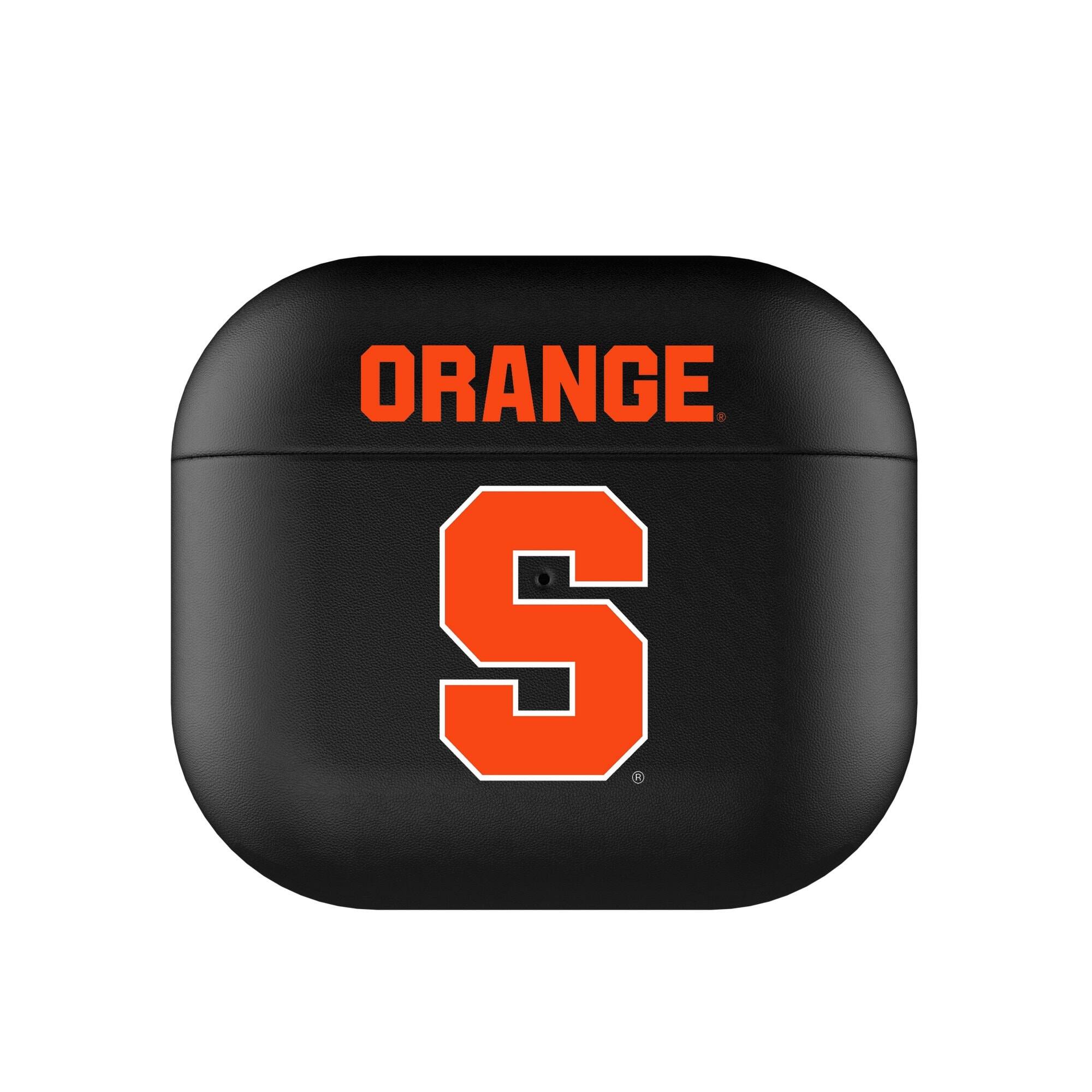 Front. Keyscaper - Syracuse Orange Black Syracuse Orange Insignia AirPods 3rd Gen Case Cover - Black.