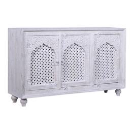 Maven Lane - Patrin Handmade Heritage Wooden Sideboard Distressed Finish - White